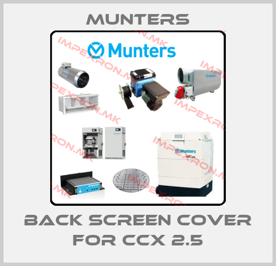 Munters-Back screen cover for CCX 2.5price