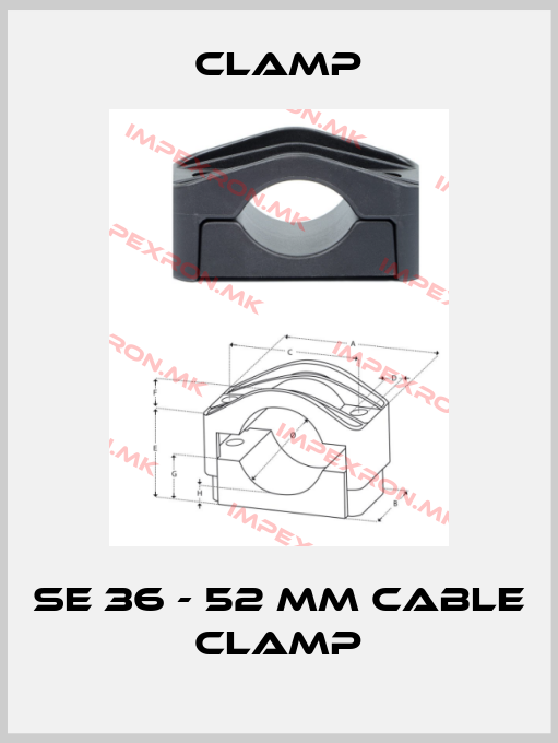 CLAMP-SE 36 - 52 MM CABLE CLAMPprice