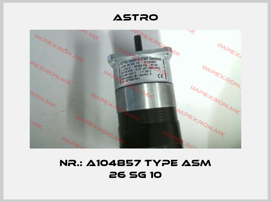 Astro-Nr.: A104857 Type ASM 26 SG 10price