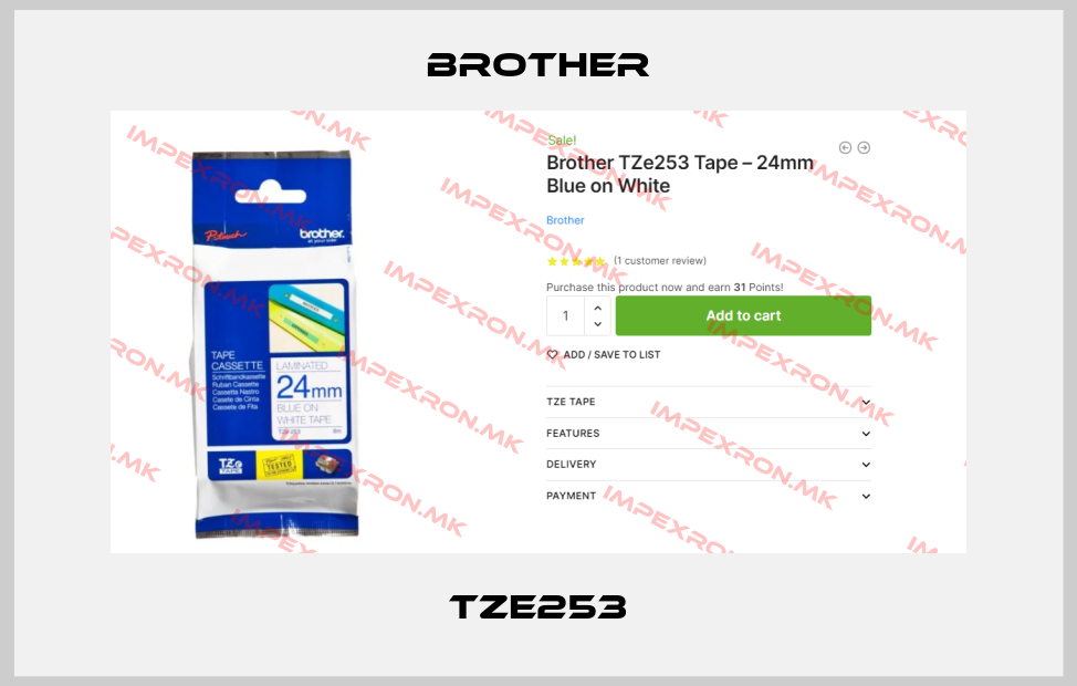Brother-TZE253price