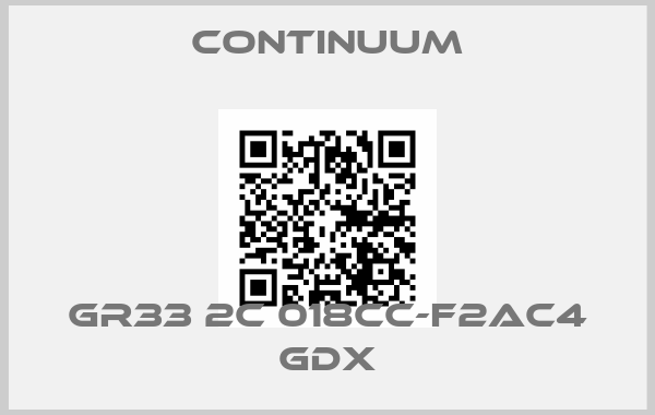 Continuum-GR33 2C 018CC-F2AC4 GDXprice