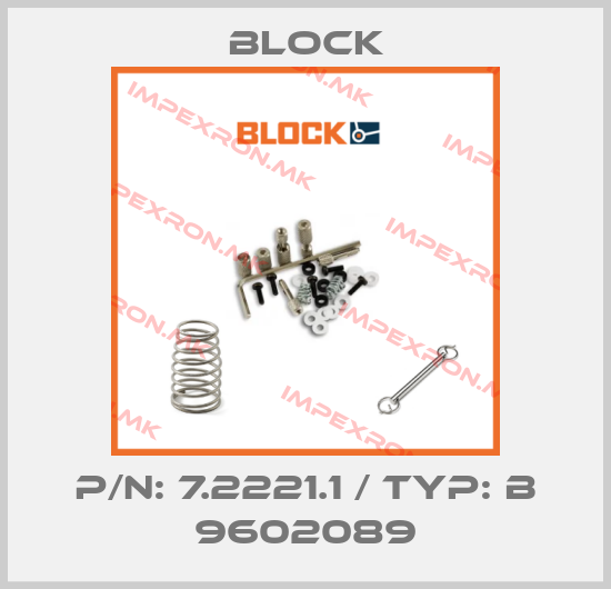 Block-P/N: 7.2221.1 / TYP: B 9602089price