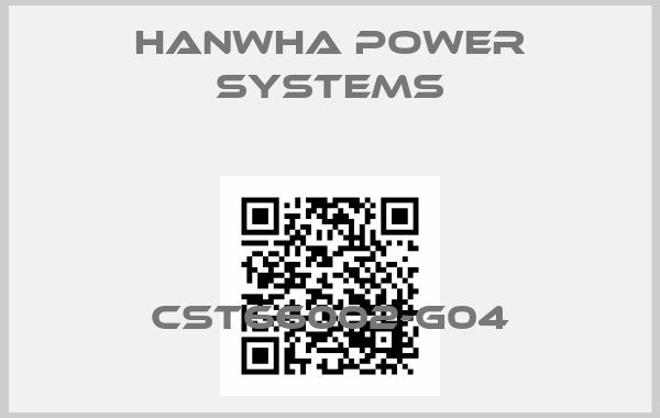 Hanwha Power Systems-CST66002-G04price