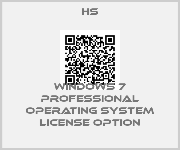 HS-Windows 7 Professional operating system license optionprice