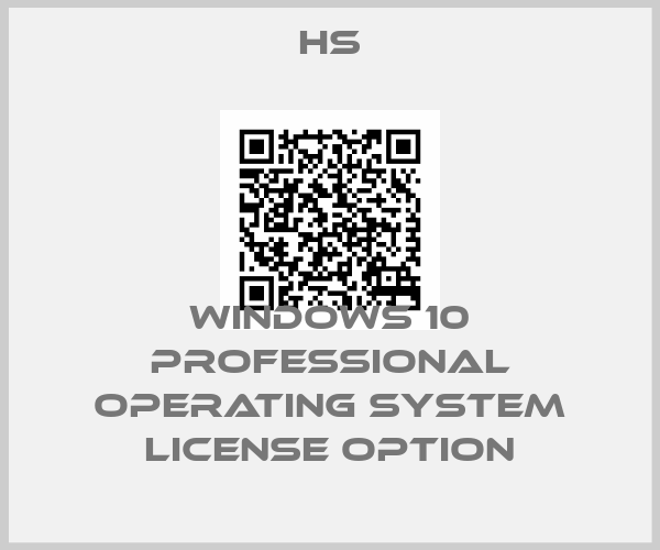 HS-Windows 10 Professional operating system license optionprice