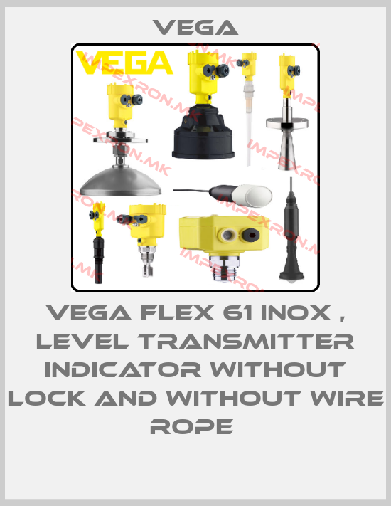 Vega-VEGA FLEX 61 INOX , LEVEL TRANSMITTER INDICATOR WITHOUT LOCK AND WITHOUT WIRE ROPE price