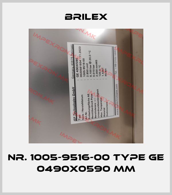 Brilex-Nr. 1005-9516-00 Type GE 0490x0590 mmprice