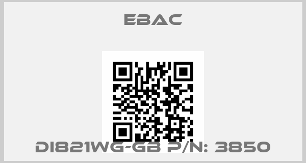 Ebac-DI821WG-GB P/N: 3850price