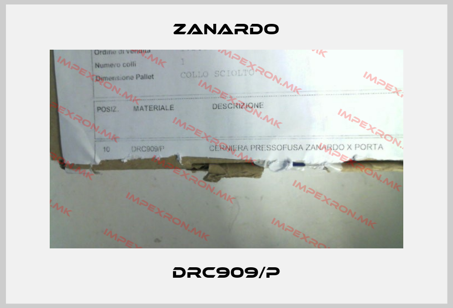 ZANARDO-DRC909/Pprice