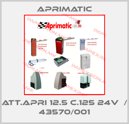 Aprimatic-ATT.APRI 12.5 C.125 24V  / 43570/001price