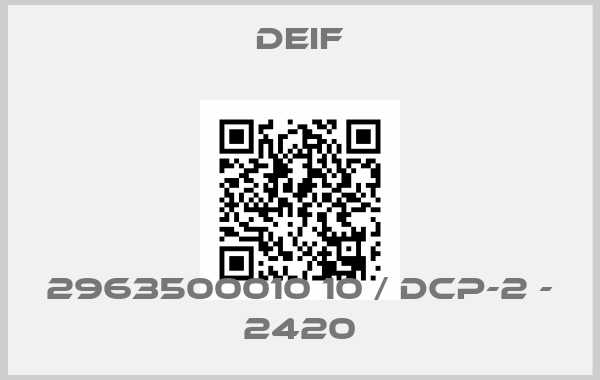 Deif-2963500010 10 / DCP-2 - 2420price