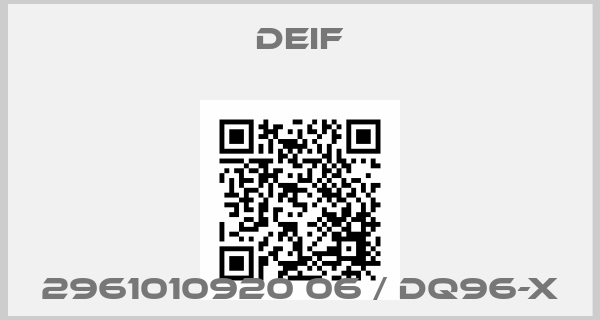 Deif-2961010920 06 / DQ96-Xprice