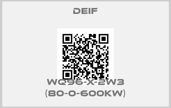 Deif-WQ96-X-2W3 (80-0-600KW)price