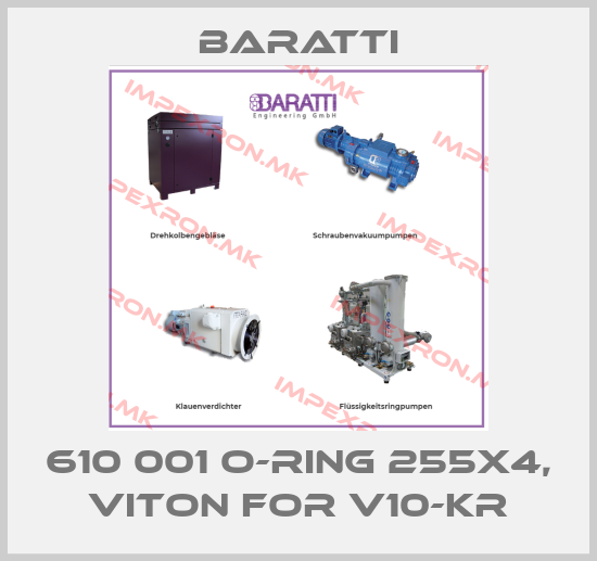 Baratti-610 001 O-Ring 255x4, Viton for v10-krprice