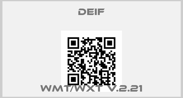 Deif-WMT/WXT v.2.21price