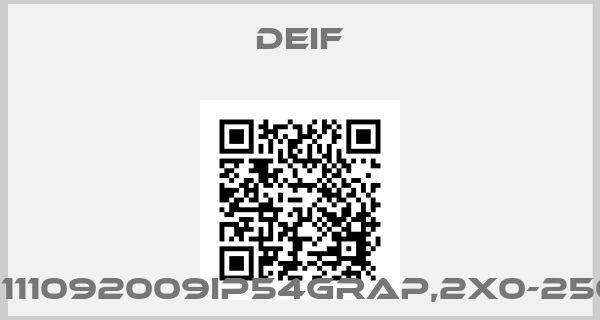 Deif-296111092009IP54GRAP,2X0-2500Aprice