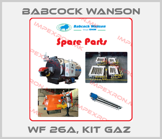 Babcock Wanson-WF 26A, KIT GAZ price