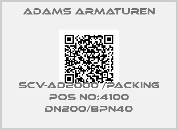 Adams Armaturen-SCV-AD2000 /PACKING POS NO:4100 DN200/8PN40price