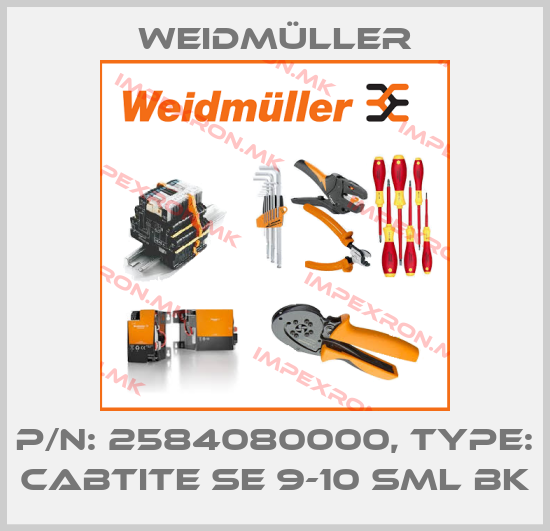 Weidmüller-P/N: 2584080000, Type: CABTITE SE 9-10 SML BKprice