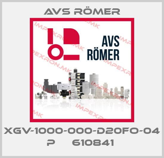 Avs Römer-XGV-1000-000-D20FO-04 P     610841 price