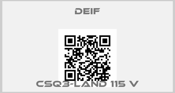 Deif-CSQ3-Land 115 Vprice