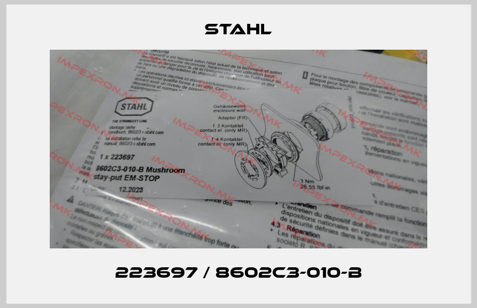 Stahl-223697 / 8602C3-010-Bprice