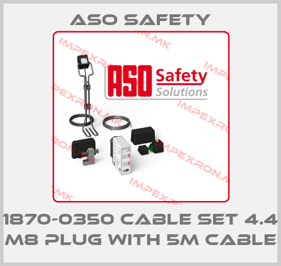 ASO SAFETY-1870-0350 Cable set 4.4 M8 plug with 5m cableprice