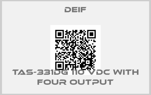 Deif-TAS-331DG 110 VDC with four outputprice
