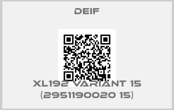 Deif-XL192 Variant 15 (2951190020 15)price