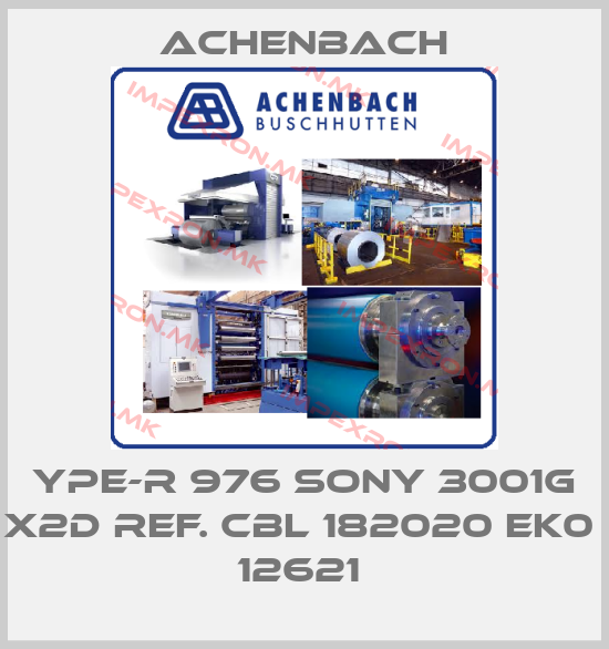 ACHENBACH-YPE-R 976 SONY 3001G X2D REF. CBL 182020 EK0  12621 price
