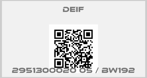 Deif-2951300020 05 / BW192price