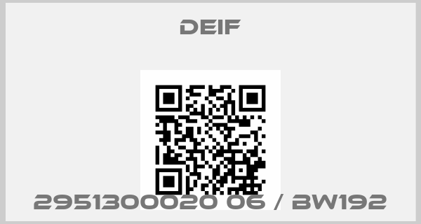 Deif-2951300020 06 / BW192price