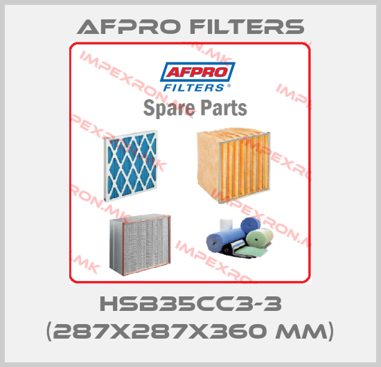 Afpro Filters-HSB35CC3-3 (287x287x360 mm)price