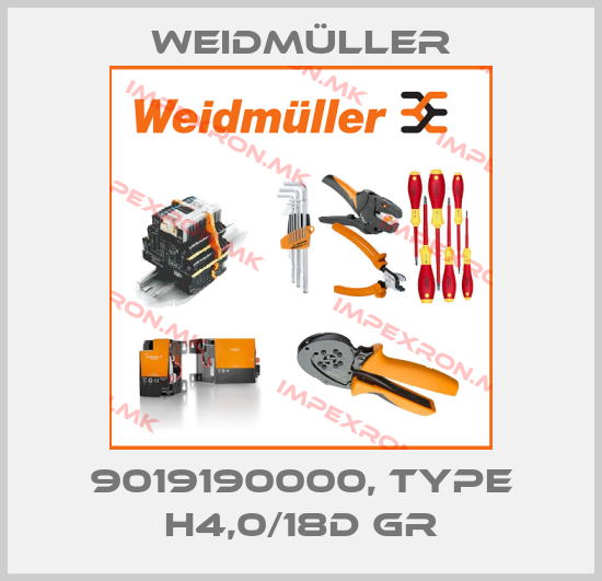 Weidmüller-9019190000, type H4,0/18D GRprice