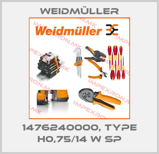 Weidmüller-1476240000, type H0,75/14 W SPprice
