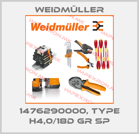 Weidmüller-1476290000, type H4,0/18D GR SPprice