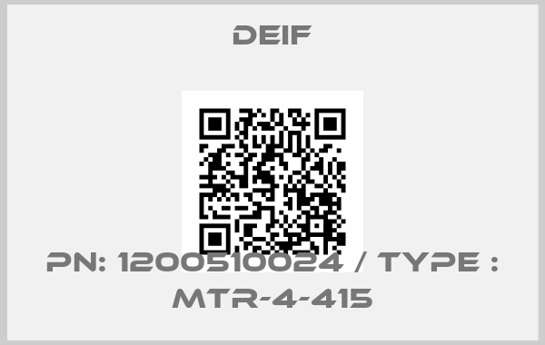Deif-PN: 1200510024 / Type : MTR-4-415price