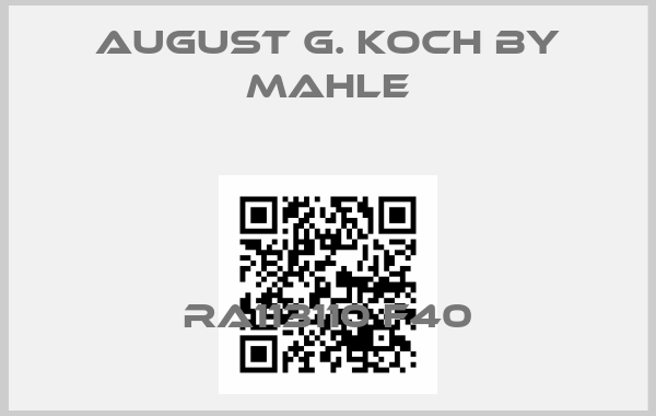 August G. Koch By Mahle-RA113110 F40price