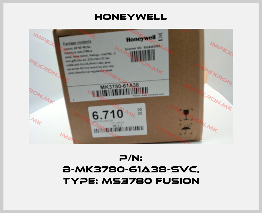 Honeywell-P/N: B-MK3780-61A38-SVC, Type: MS3780 Fusionprice