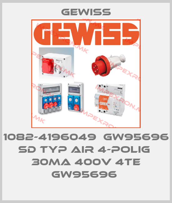 Gewiss-1082-4196049  GW95696 SD Typ AIR 4-polig  30mA 400V 4TE GW95696 price