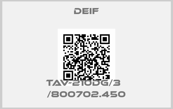 Deif-TAV-210DG/3   /800702.450price