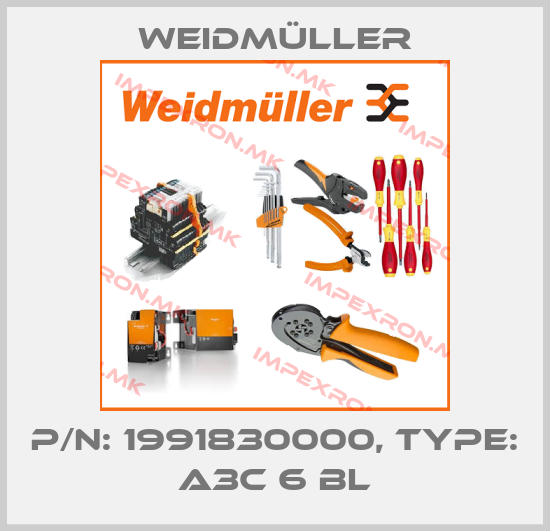 Weidmüller-P/N: 1991830000, Type: A3C 6 BLprice