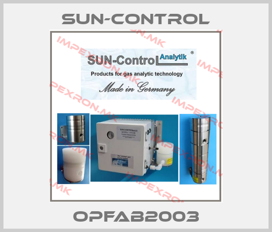 SUN-Control-OPFAB2003price