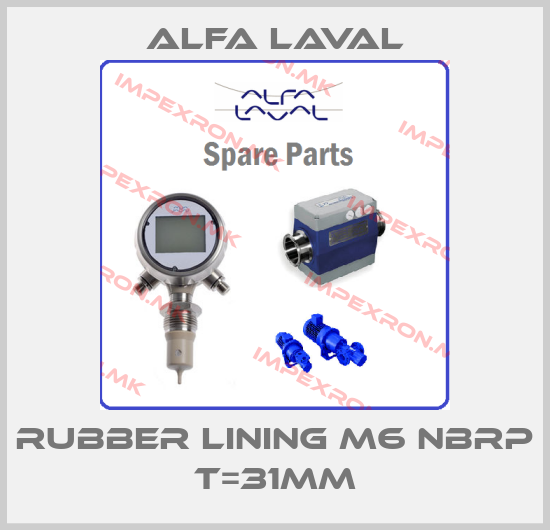 Alfa Laval-RUBBER LINING M6 NBRP T=31mmprice