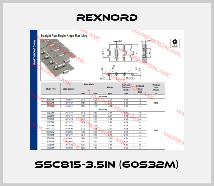 Rexnord-SSC815-3.5IN (60S32M)price