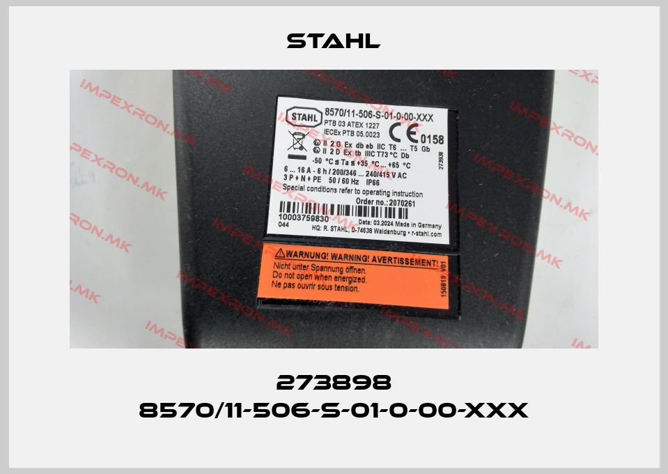 Stahl-273898 8570/11-506-S-01-0-00-XXXprice