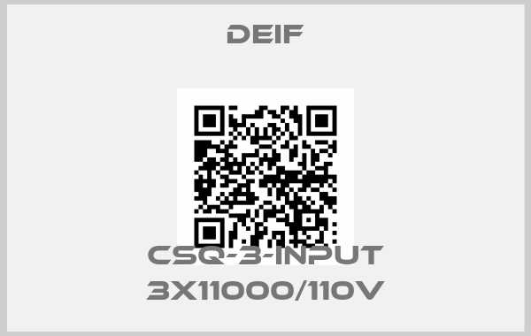 Deif-CSQ-3-INPUT 3X11000/110Vprice