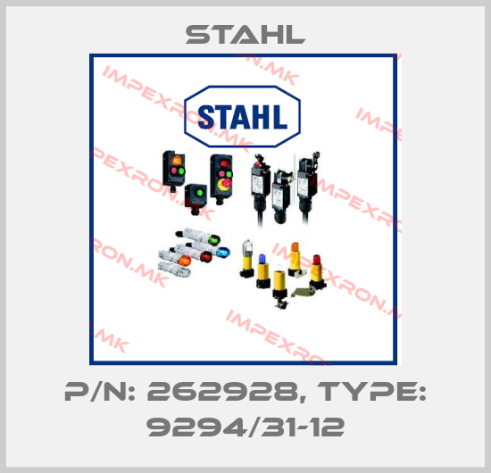 Stahl-P/N: 262928, Type: 9294/31-12price