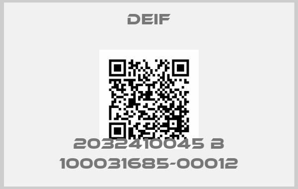 Deif-2032410045 B 100031685-00012price