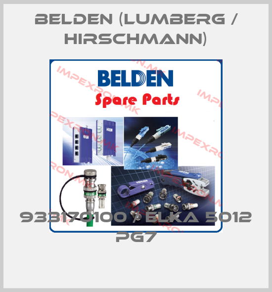 Belden (Lumberg / Hirschmann)-933170100 / ELKA 5012 PG7price